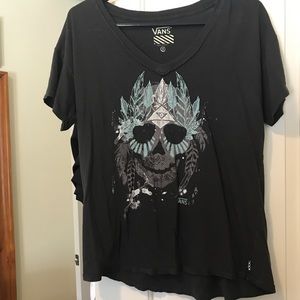 Gray VANS Skull V Neck **AVAILABLE UNTIL 10/1**